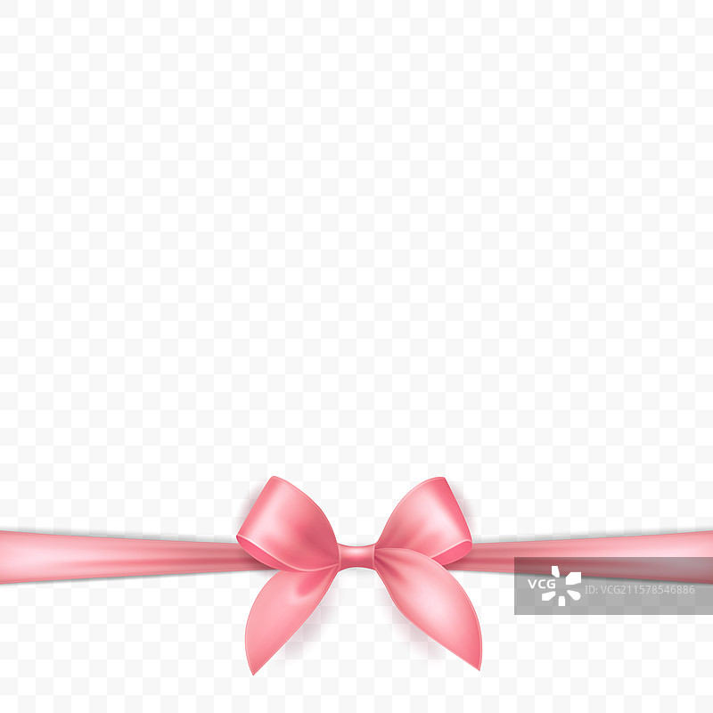 3D逼真的粉色丝绸或缎带礼物丝带图片素材