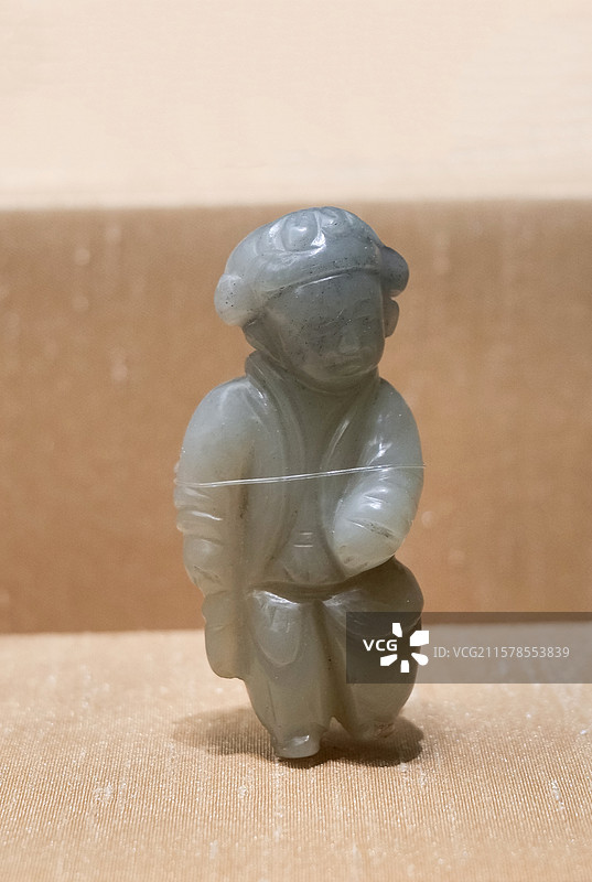 花帽童子 辽金 中国国家博物馆“中国古代玉器展”图片素材
