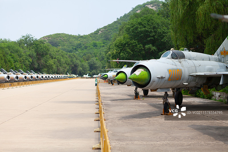 中国航空博物馆户外展区图片素材