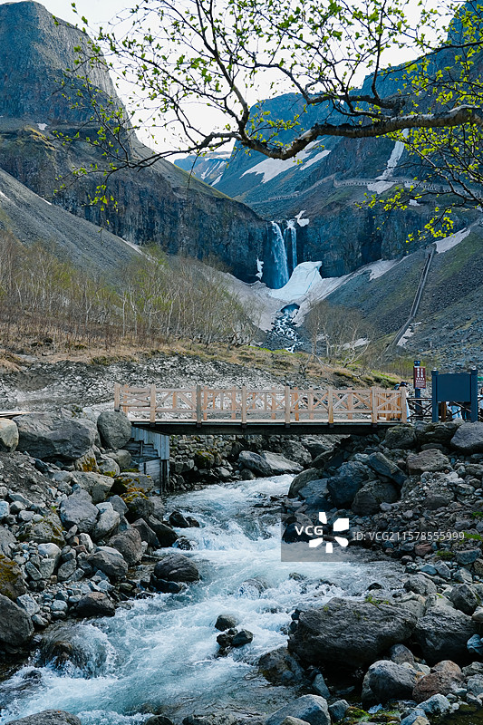 长白瀑布  长白山景区（北坡）景点图片素材