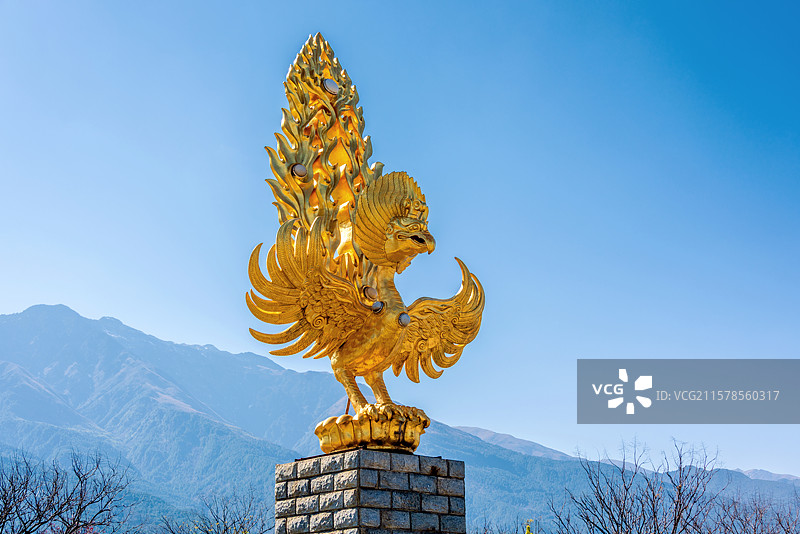 中国云南大理大鹏金翅鸟广场图片素材