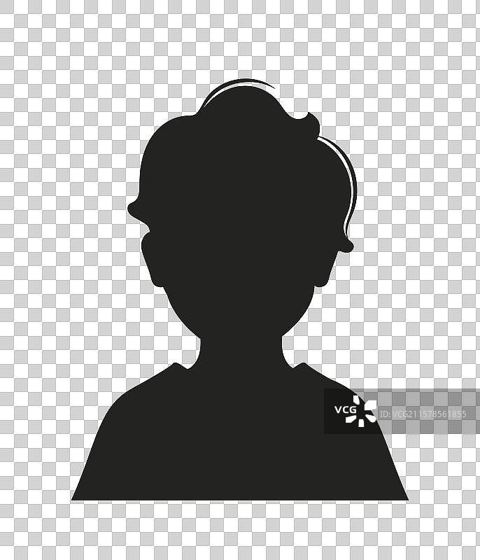 学前班人群头像轮廓图片素材