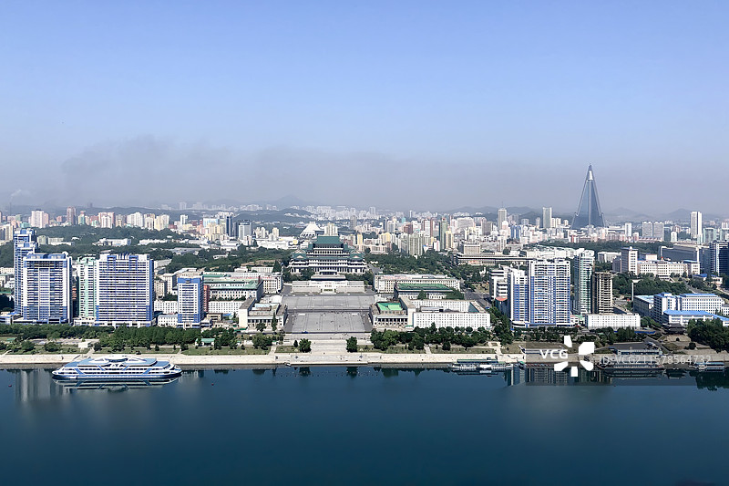 朝鲜平壤城市风光图片素材