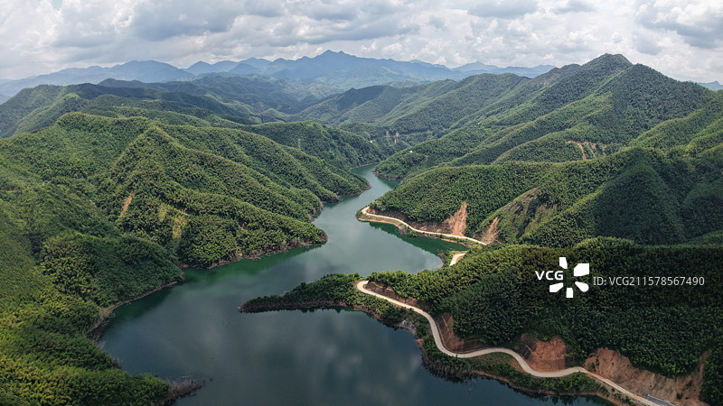 永州市蓝山县毛俊水库图片素材