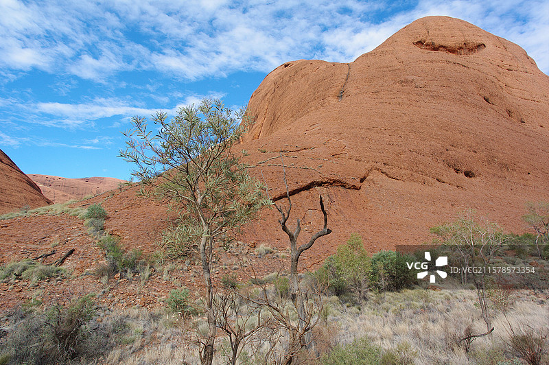 澳大利亚北领地乌鲁鲁卡塔丘塔的自然风景图片素材