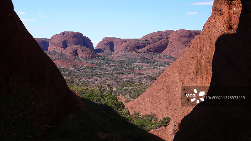 澳大利亚北领地乌鲁鲁卡塔丘塔的自然风景图片素材
