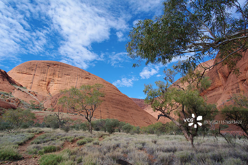 澳大利亚北领地乌鲁鲁卡塔丘塔的自然风景图片素材