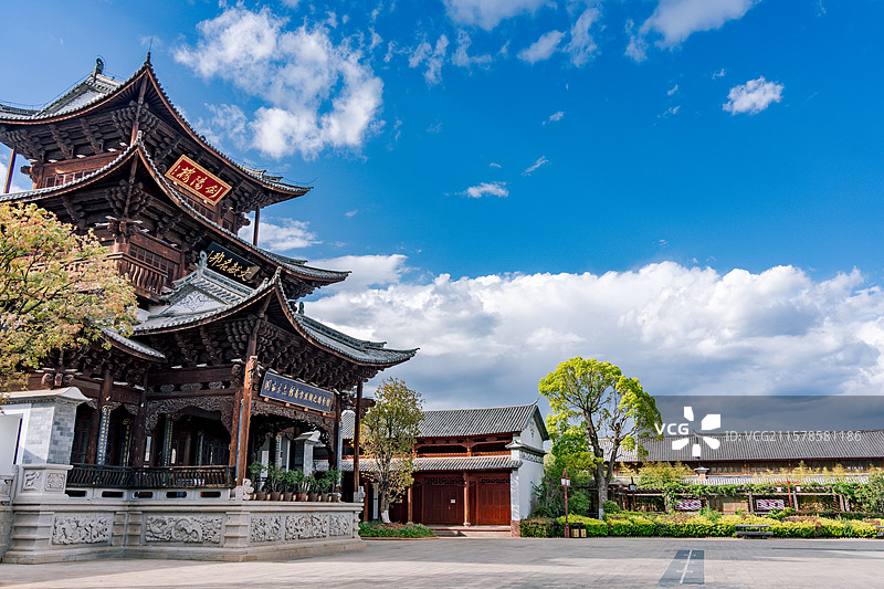 云南大理剑川古城剑阳楼图片素材