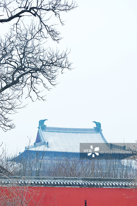河北石家庄正定古城隆兴寺荣国府。风景城市风光古建筑图片素材