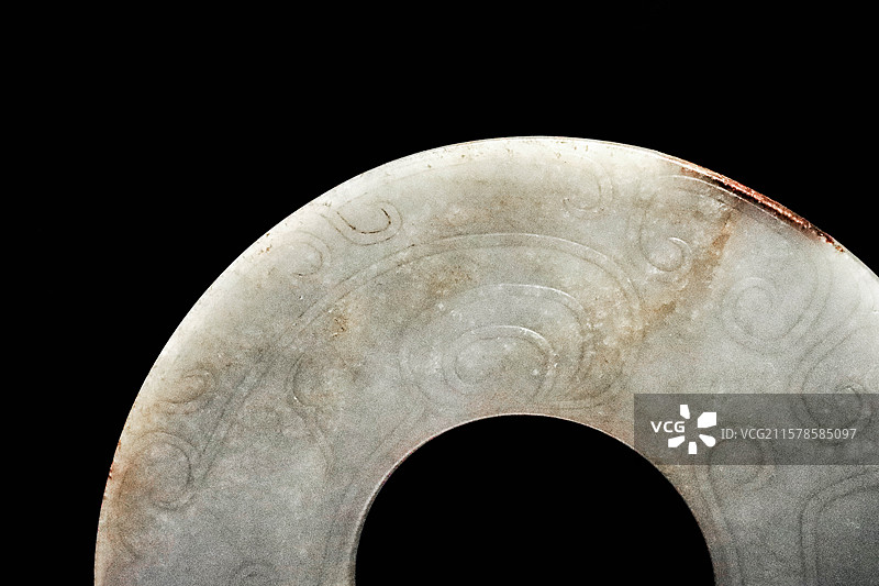 龍文白玉壁  西周图片素材