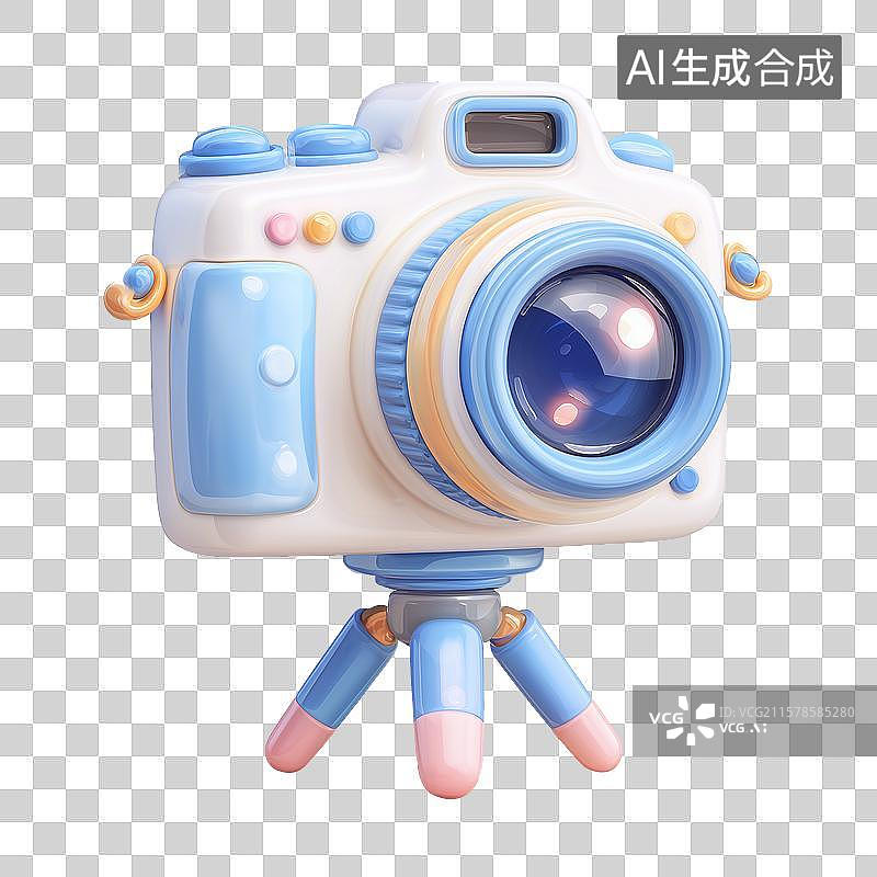 【AI数字艺术】三脚架和相机图片素材
