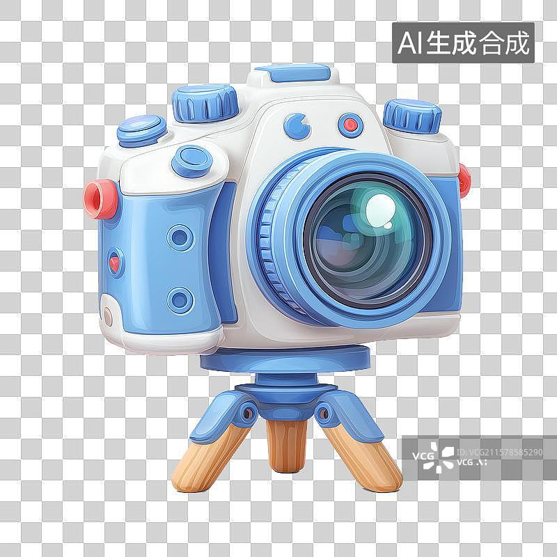 【AI数字艺术】三脚架和相机图片素材