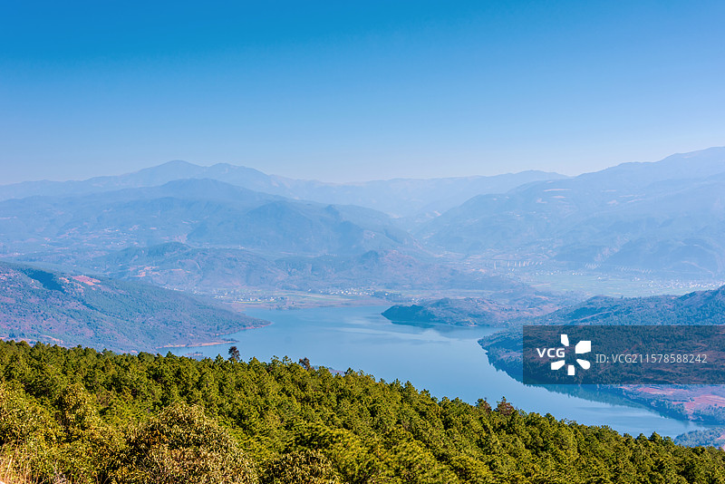 中国云南大理洱源县海西海水库图片素材