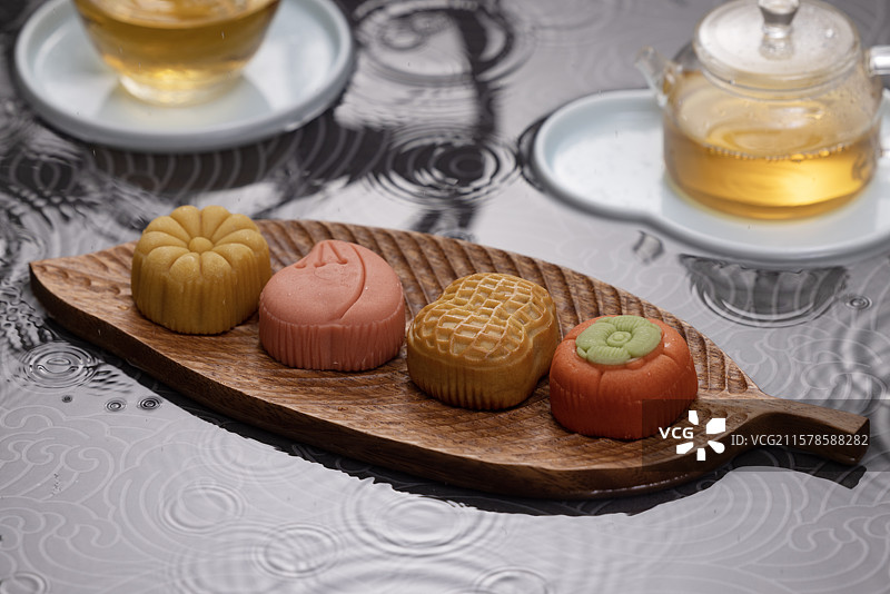 下午茶 茶点 月饼 糕点图片素材