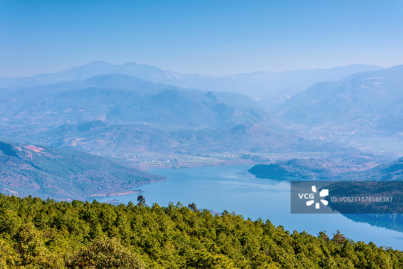 中国云南大理洱源县海西海水库图片素材