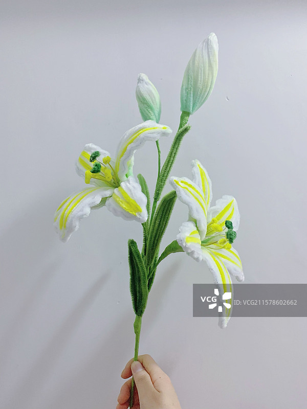 手工百合花图片素材