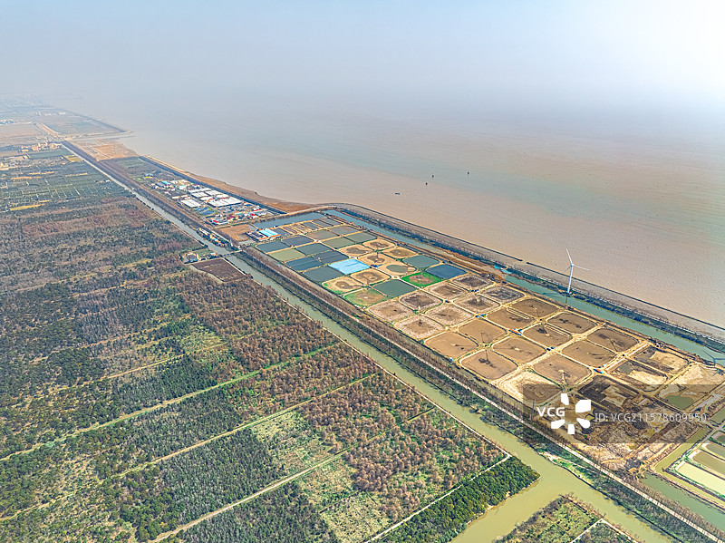 上海奉贤东部污水处理厂 工业污水治理排放 奉锦环境公司 中国水务 上海环保集团 奉贤区海湾镇图片素材