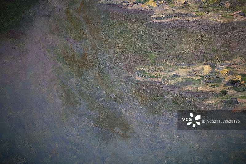 芝加哥艺术博物馆藏法国克劳德莫奈1906年布画油画睡莲图片素材