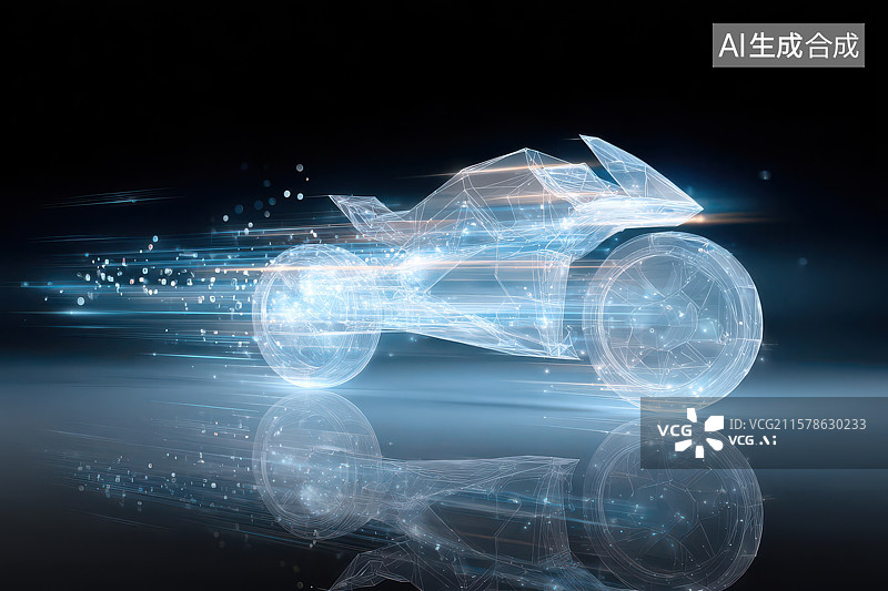 【AI数字艺术】高铁 列车 轨道 科技 智慧 城市 数据 全息 投影 云朵 蓝天 工业 建筑 线条 未来 创新 交通图片素材