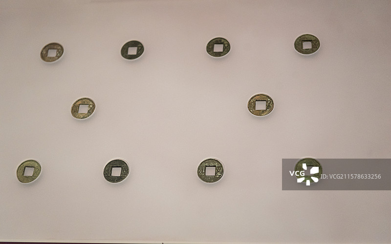 五铢钱 西汉时期 北京大葆台遗址博物馆 大葆台西汉广阳王陵一号墓出土图片素材