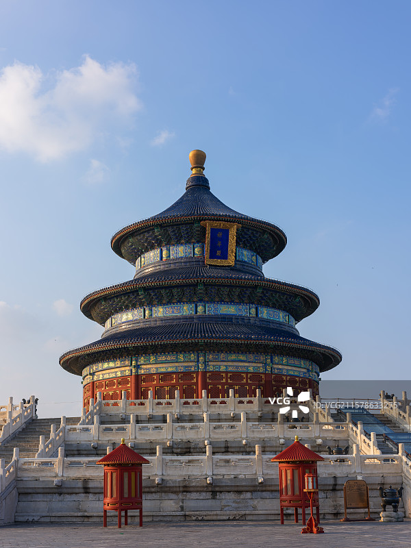 傍晚的天坛公园图片素材