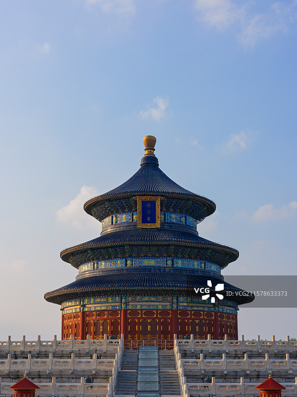 傍晚的天坛公园图片素材