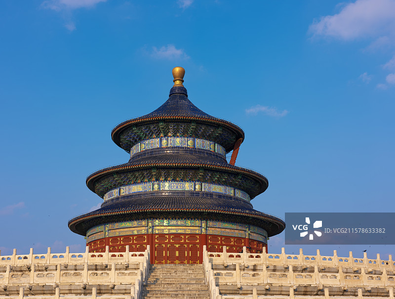 傍晚的天坛公园图片素材