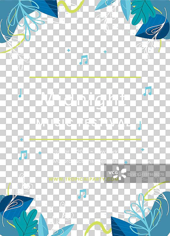 午夜音乐节海报模板图片素材