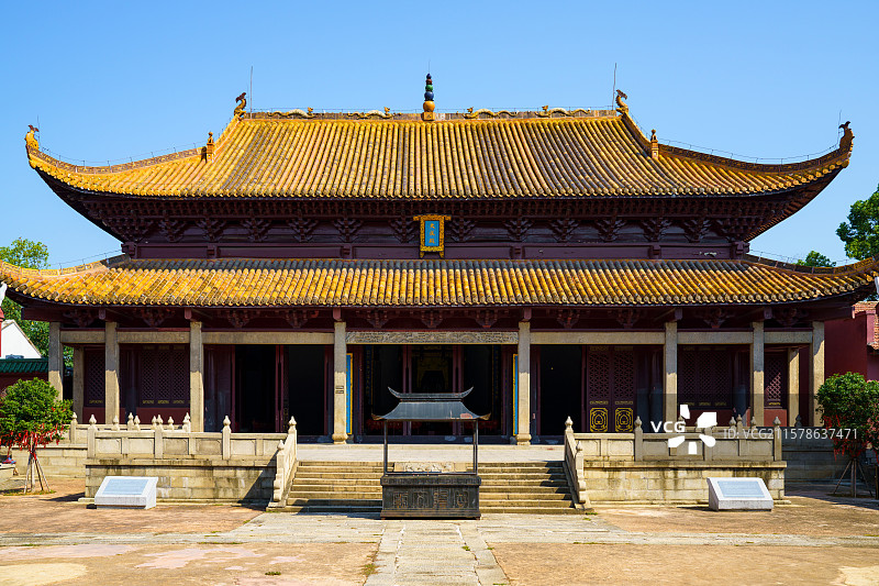 湖南岳阳全国重点文物保护单位岳阳文庙古建筑图片素材