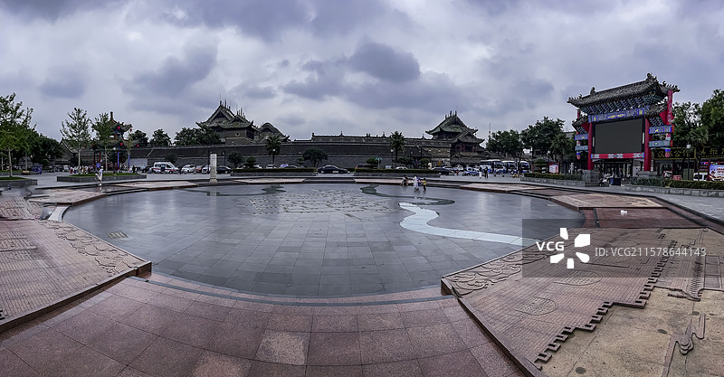 河南社旗县赊店古镇广场图片素材