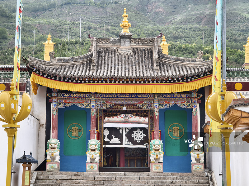青海省黄南藏族自治州同仁市隆务寺图片素材