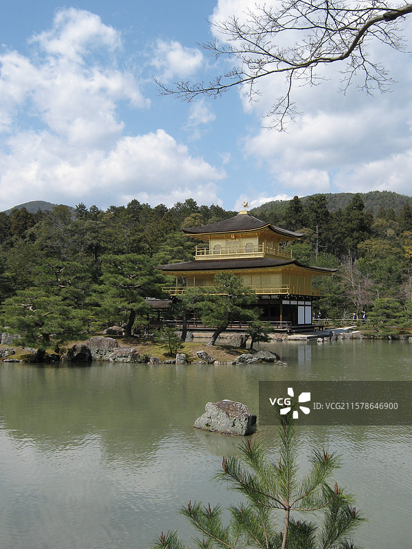 日本京都金阁寺图片素材
