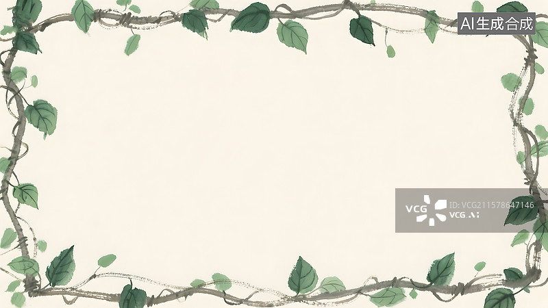 【AI数字艺术】水墨画背景常规图片素材