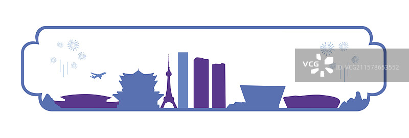 泰州周年庆剪纸风传统非遗剪纸新年窗花矢量插画图片素材