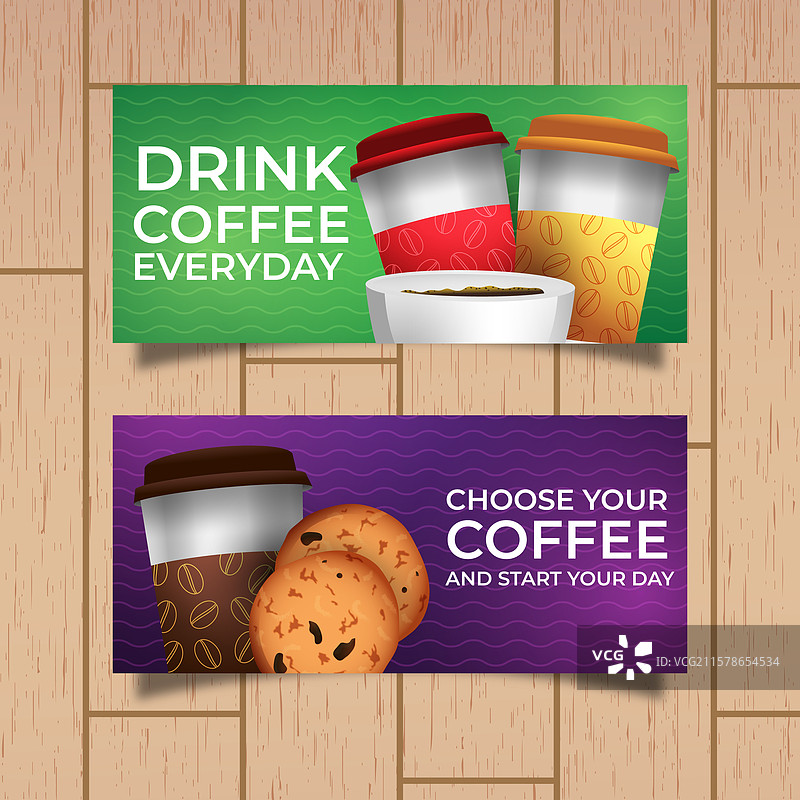 外带横幅和饼干图片素材