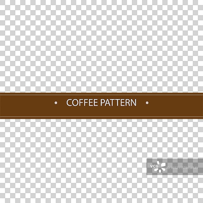 复古的可颂和咖啡图案图片素材