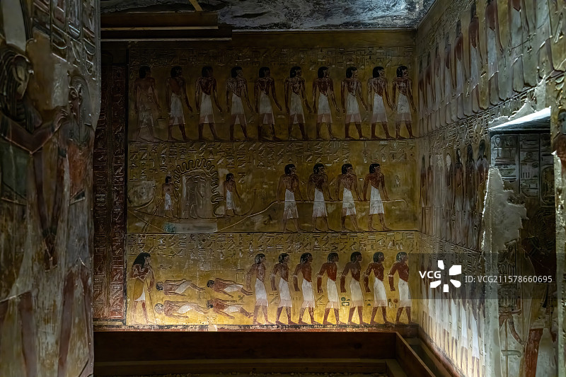 古埃及卢克索帝王谷塞提一世陵墓图片素材