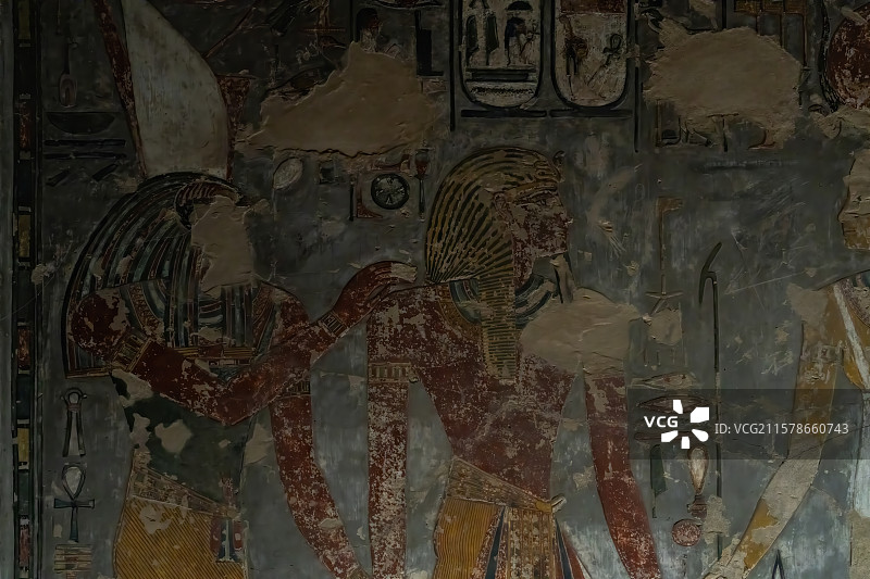 古埃及卢克索帝王谷塞提一世陵墓图片素材