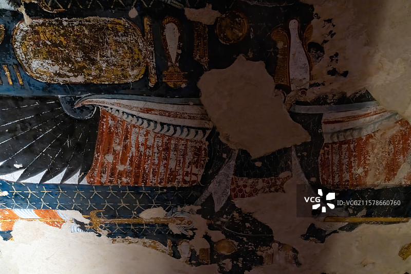 古埃及卢克索帝王谷塞提一世陵墓图片素材