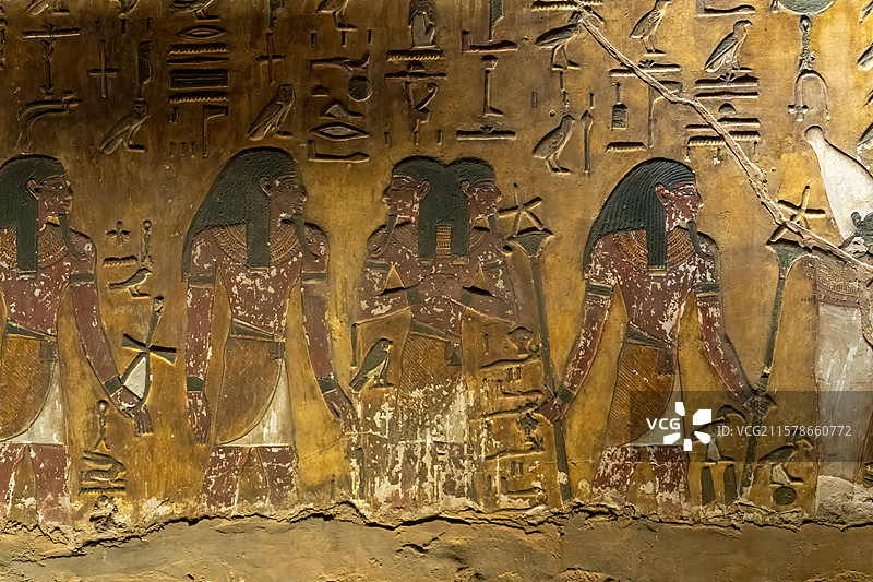 古埃及卢克索帝王谷塞提一世陵墓图片素材