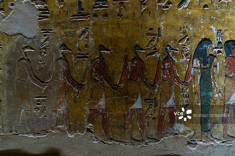 古埃及卢克索帝王谷塞提一世陵墓图片素材