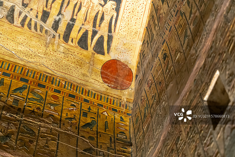古埃及卢克索帝王谷塞提一世陵墓图片素材