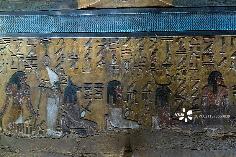 古埃及卢克索帝王谷塞提一世陵墓图片素材