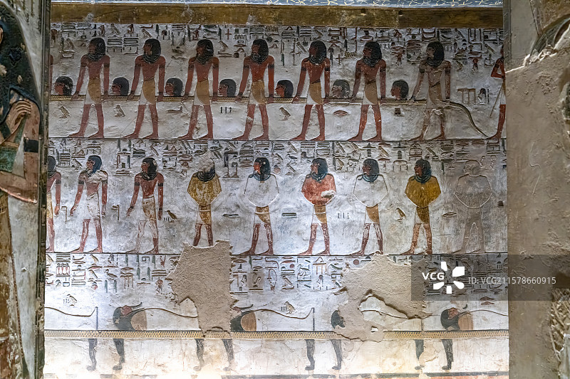 古埃及卢克索帝王谷塞提一世陵墓图片素材