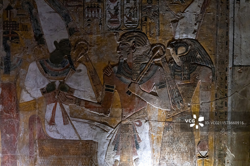 古埃及卢克索帝王谷塞提一世陵墓图片素材