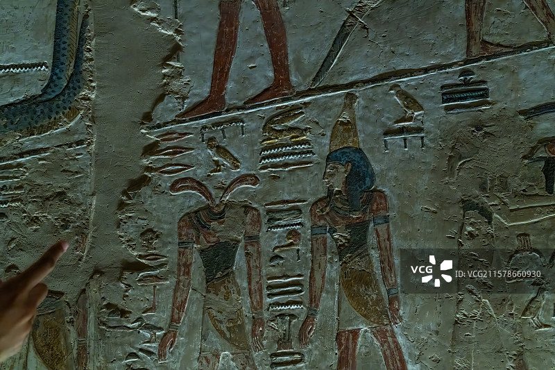 古埃及卢克索帝王谷塞提一世陵墓图片素材