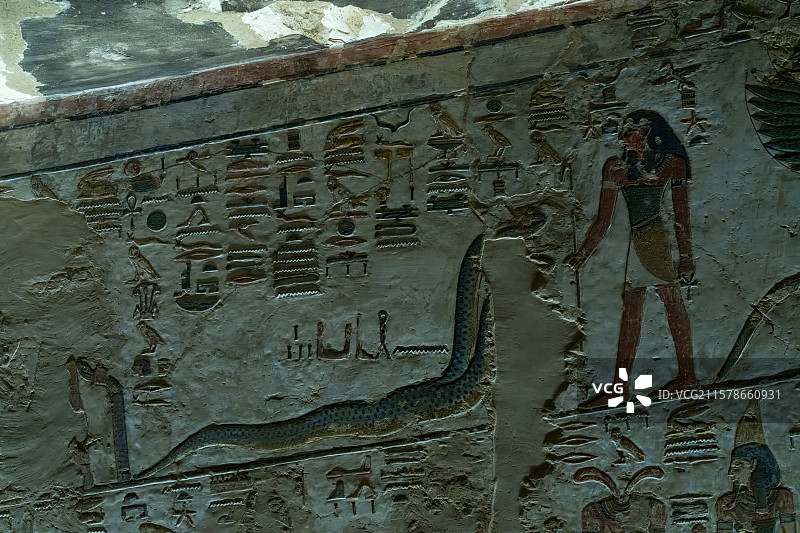 古埃及卢克索帝王谷塞提一世陵墓图片素材