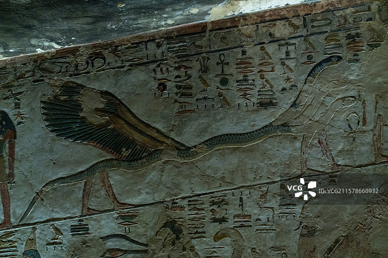 古埃及卢克索帝王谷塞提一世陵墓图片素材