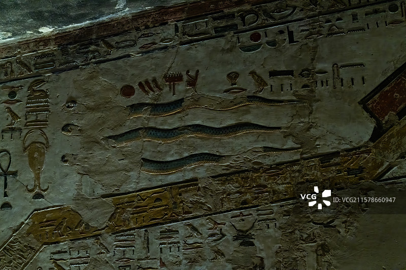 古埃及卢克索帝王谷塞提一世陵墓图片素材