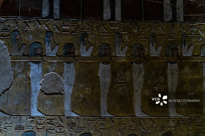 古埃及卢克索帝王谷塞提一世陵墓图片素材